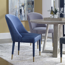 Load image into Gallery viewer, Brie Armless Chair in Sapphire