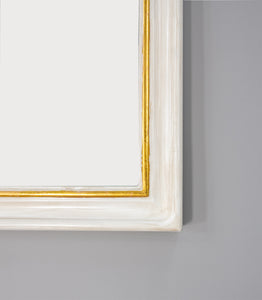 75" White & Gold Mirror