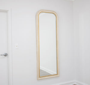 75" White & Gold Mirror