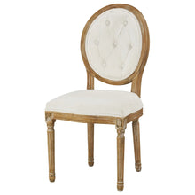 Load image into Gallery viewer, Washable White Tufted Dining Chair

