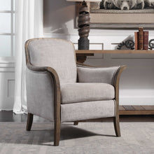 Load image into Gallery viewer, Welted Taupe Armchair