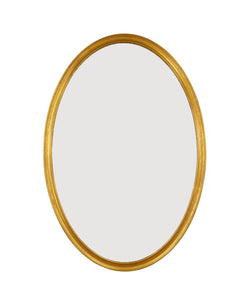 Large Gold Oval Mirror