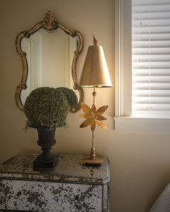 Golden Floral Table Lamp