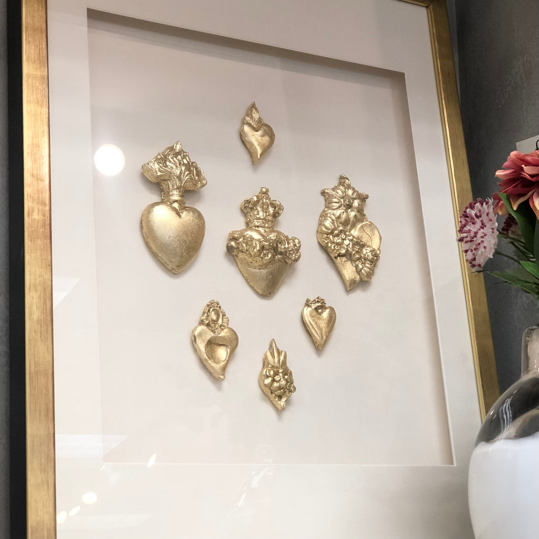 Seven Sacred Hearts | Framed Shadowbox