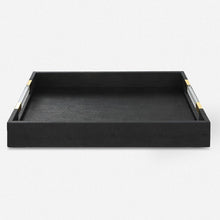 Load image into Gallery viewer, Black Shagreen Tray
