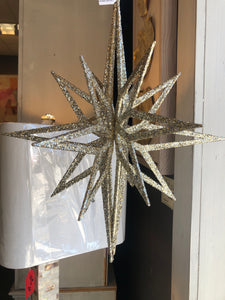 16" Champagne Iridescent Star