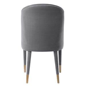 Brie Armless Chair in Gray