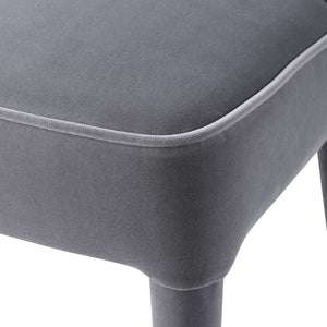 Brie Armless Chair in Gray