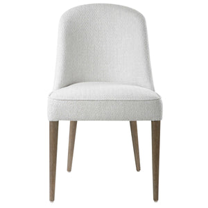 Brie Armless Chair in White