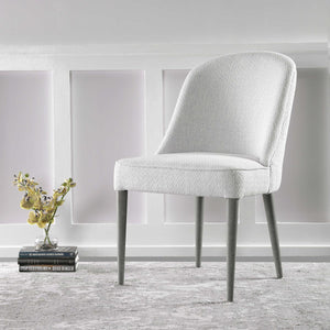 Brie Armless Chair in White