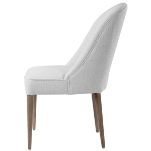 Brie Armless Chair in White