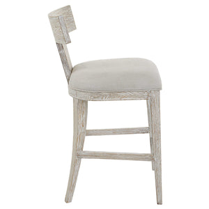 Idris Klismos Counter Stool in White