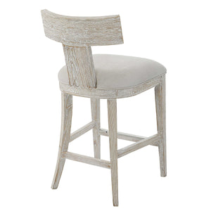 Idris Klismos Counter Stool in White