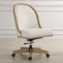 Load image into Gallery viewer, Rolling Desk Chair in Light Oak
