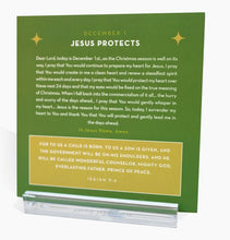 Load image into Gallery viewer, Prepare your heart this Christmas season with Anne Neilson&#39;s 25 Days of Prayer and Scripture. This remarkable set includes 6x6 inch cards, each featuring a prayer reflection and a scripture verse to remind you of the true significance of the season. The set also comes with a cloth bag and an acrylic display stand for your convenience.
