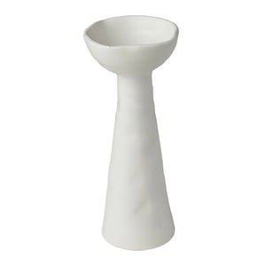 Laguna Candlestick in Matte White