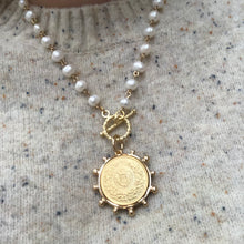 Load image into Gallery viewer, French Coin Pearl Necklace
