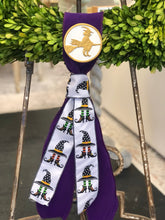 Load image into Gallery viewer, Witch Wreath Sash in Purple
