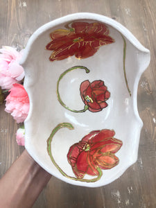 Persimmon Spring Floral Bowl, Mini