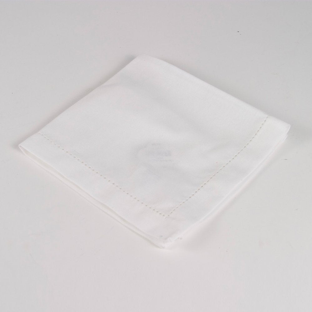 Hemstitch Napkin in White, Set of Four