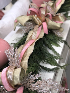 Blush Butterfly Cedar Garland