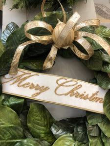 Christmas Sash Wreath