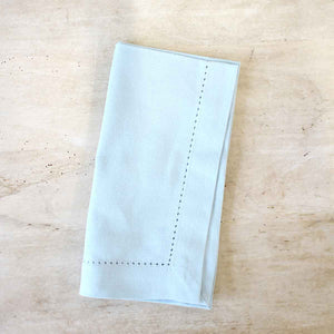 Hemstitch Napkin in Sky, Set of Four