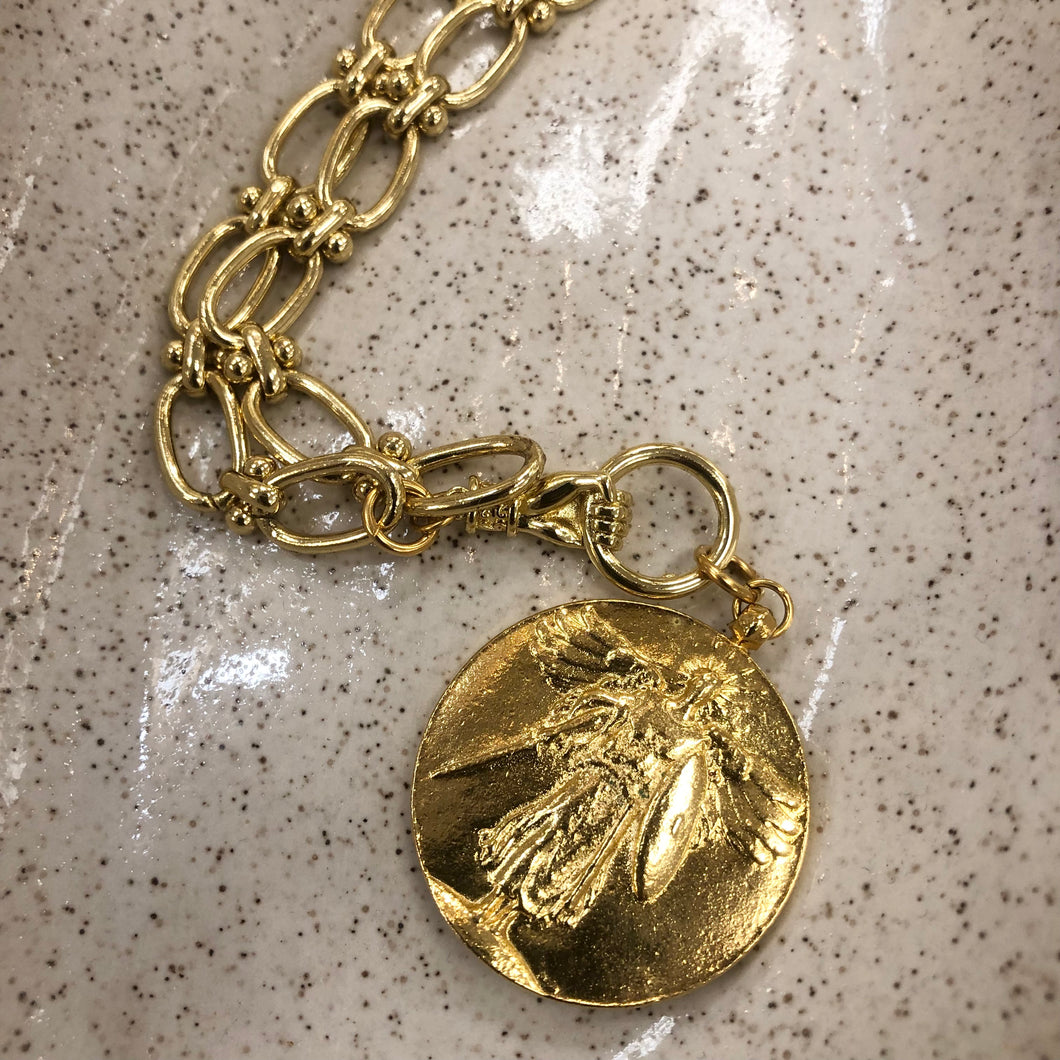 Saint Michael Coin Necklace