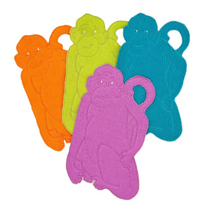 Monkey Cocktail Napkins, Set of Four