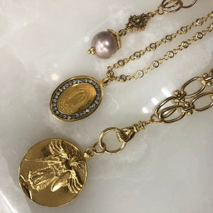 Saint Michael Coin Necklace