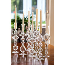 Load image into Gallery viewer, Clear Glass Candleholders
