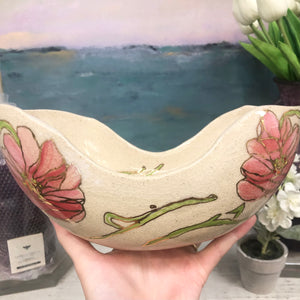 Rose Spring Floral Bowl, Medium