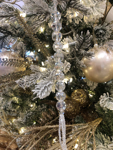 Faux Crystal Tassel Drop Ornament