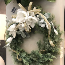 Load image into Gallery viewer, Snowy Magnolia Wreath
