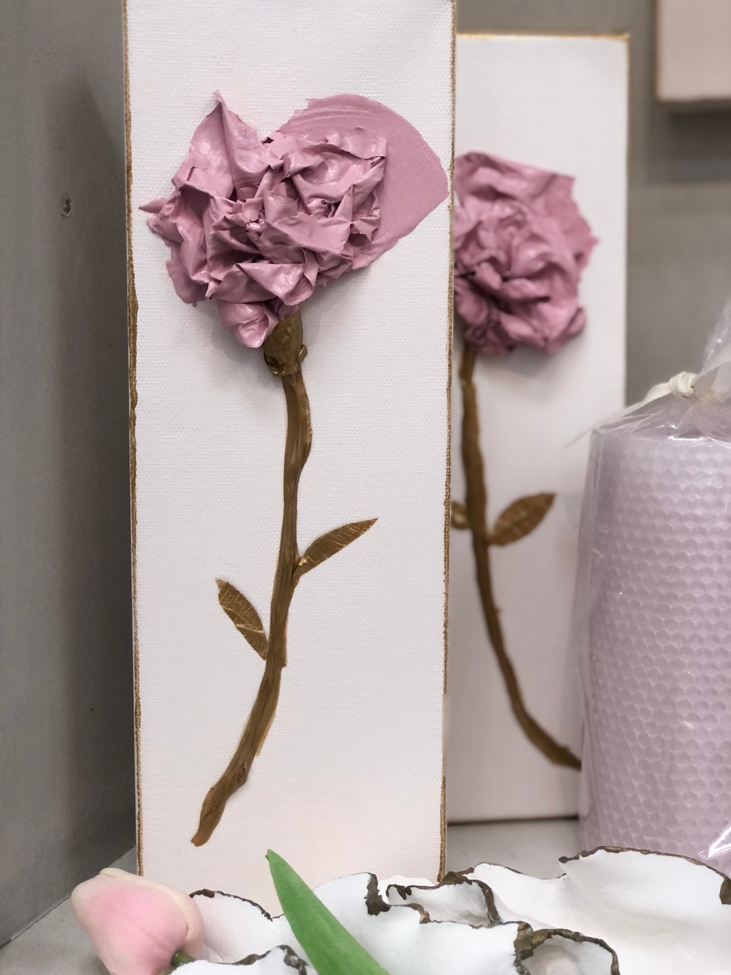 Forever Flower Stem in Pink