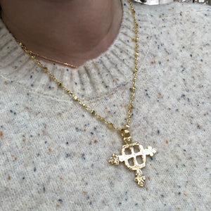 Cross Necklace 18”