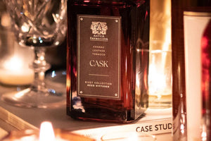 Experience the warm blend of indulgent cognac, aged leather, and rugged tobacco. Notes of delicate rose intertwine with smooth vanilla and distilled rum for an alluring essence. Inspired by the strength of rivets that bridge the gap between land, air, and sea, we present the Cask collection fuses design and destination.