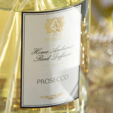 Load image into Gallery viewer, Inviting and joyful, Prosecco evokes the excitement and thrill of a special occasion, a sensory toast with glasses clinking. Vibrant tart notes of satsuma citrus dominate the opening. Beautiful florals mingle with apricot and passionfruit nectar, sweetened with sugared black currant. A warm and humming base of vanilla, creamy sandalwood, and soft musks adds depth to the sparkling effervescence.
