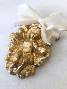 Gold Leaf Baby Jesus Ornament