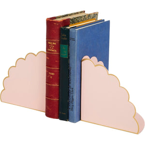 Eloise Pink & Gold Scalloped Bookends