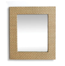 Load image into Gallery viewer, Expertly hand-crafted by skilled artisans, this generously-sized mirror is crafted from sustainably-sourced fresh water grass. Its natural aesthetic is perfect for a beach house, summer cottage, or any casual environment.
