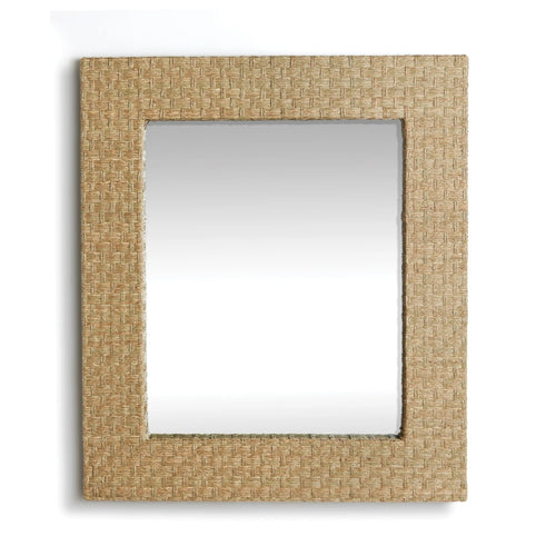 Expertly hand-crafted by skilled artisans, this generously-sized mirror is crafted from sustainably-sourced fresh water grass. Its natural aesthetic is perfect for a beach house, summer cottage, or any casual environment.