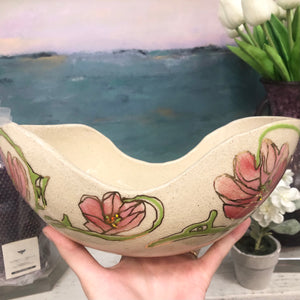 Rose Spring Floral Bowl, Medium