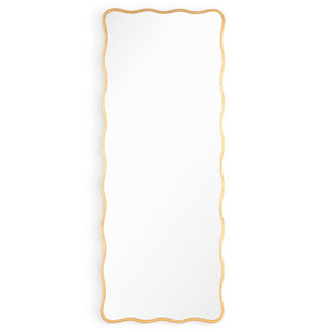 The Candice Floor-Length Mirror boasts a beautifully ornate, gilded frame and a beveled mirror edge, creating a charmingly feminine and glamorous aesthetic. Perfect for any hallway, bedroom, or walk-in closet, its impressive size will surely make it a stunning addition to any modern, transitional, or traditional household.