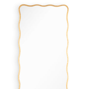 The Candice Floor-Length Mirror boasts a beautifully ornate, gilded frame and a beveled mirror edge, creating a charmingly feminine and glamorous aesthetic. Perfect for any hallway, bedroom, or walk-in closet, its impressive size will surely make it a stunning addition to any modern, transitional, or traditional household.