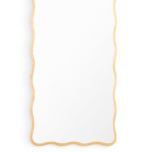 The Candice Floor-Length Mirror boasts a beautifully ornate, gilded frame and a beveled mirror edge, creating a charmingly feminine and glamorous aesthetic. Perfect for any hallway, bedroom, or walk-in closet, its impressive size will surely make it a stunning addition to any modern, transitional, or traditional household.