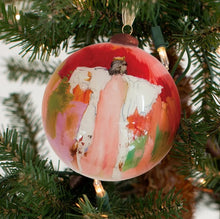 Load image into Gallery viewer, Elevate your holiday decor with Anne Neilson&#39;s exclusive, limited edition Christmas ornaments. Each one is meticulously hand-painted from an original Anne Neilson artwork, making them a unique fusion of art and festive spirit. Share these treasured ornaments with loved ones or keep them as luxurious keepsakes. Ornament is a 3&quot; glass ball with gold ribbon.
