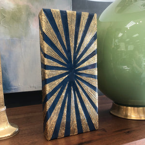 Blue Starburst Canvas