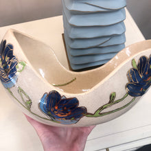 Load image into Gallery viewer, Cobalt Spring Floral Bowl, Large
