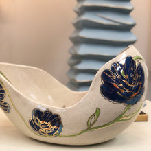 Load image into Gallery viewer, Cobalt Spring Floral Bowl, Large
